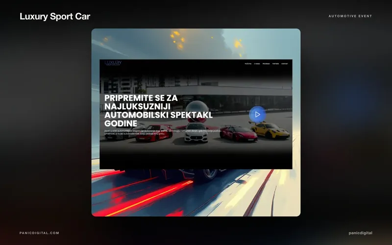 Luxury Sport Car — Event-Website