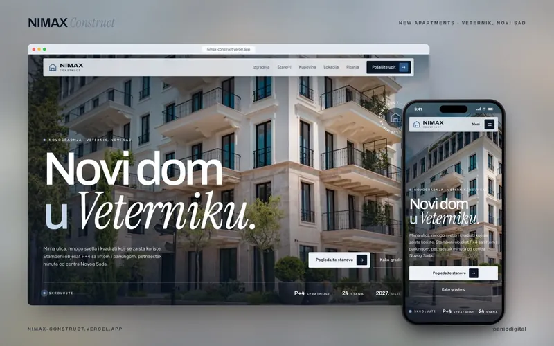 Nimax Construct — Neubau-Verkauf
