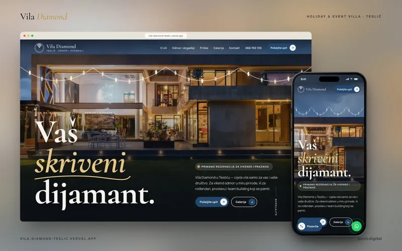 Vila Diamond — Ferien- & Eventvilla